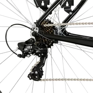 Women’s Trekking Bike Kross Trans 1.0 28” SR Gen 007 - černá / šedá / stříbrná / lesk