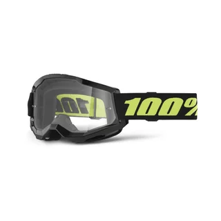 Motocross Goggles 100% Strata 2 New - War camo, čiré plexi - Solar černé, čiré plexi