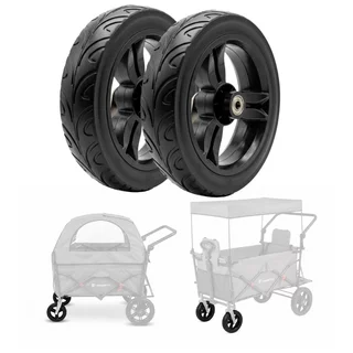 Replacement Front Wheels for StrollKidz and StrayPaws Transport Wagons 4.5 x 19 cm (2 x 8 in) – Set of 2