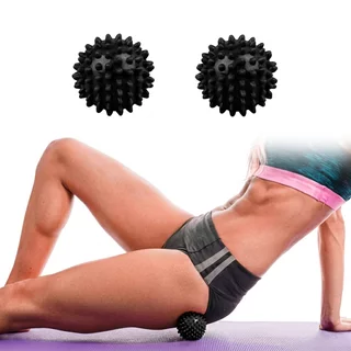 Massage Ball inSPORTline Supaiku 2 pcs - Black