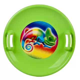 Snow Saucer STT - Blue Emoji Boy - Green Chameleon