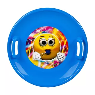 Snow Saucer STT - Blue Emoji Boy - Blue Emoji Girl