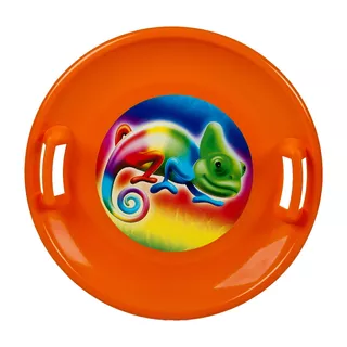 Snow Saucer STT - Blue Emoji Boy - Orange Chameleon
