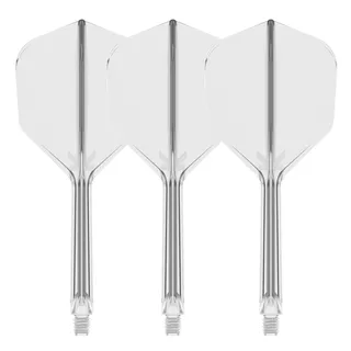 Dart Flights Target K-Flex No.6 Medium – 3-Pack - Blue - Clear