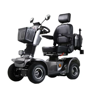 Four-Wheel Electric Scooter inSPORTline Thodor - Brown - Grey