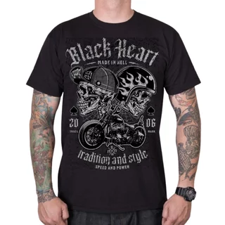 T-Shirt BLACK HEART Traditional and Style
