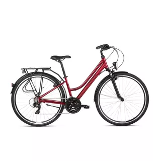 Women’s Trekking Bike Kross Trans 1.0 SR 28” Gen 003 - Ruby/Black - Ruby/Black (new) - Ruby/Black