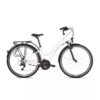 Women’s Trekking Bike Kross Trans 1.0 SR 28” Gen 003 - Ruby/Black - White/Grey (new) - White/Grey New - White/Grey
