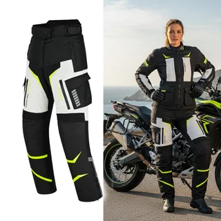 Women’s Motorcycle Pants W-TEC Warao Lady - Black-Blue