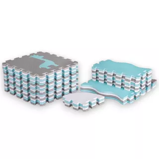 Foam Puzzle Playmat w/ Playpen inSPORTline Smarfino 30 x 30 x 1 cm, 36 Pieces