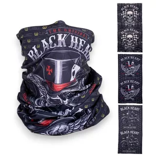 Multifunctional Neck Warmer W-TEC Black Heart Scarfest - Wings Skull