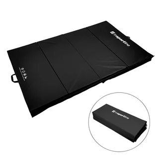 Folding Gymnastics Mat inSPORTline Kvadfold 200 x 120 x 5 cm - Black