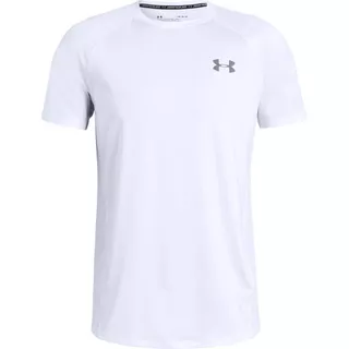 Men’s T-Shirt Under Armour Raid 2.0 SS Left Chest - Moroccan Blue - White/Steel