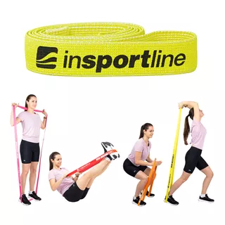 Resistance Band inSPORTline Rand Medium - Pink - Fluo Yellow