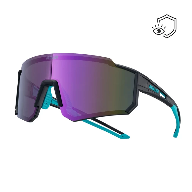 Polarized Sunglasses Altalist Legacy 2 - Black with Violet lenses - Black with Violet lenses