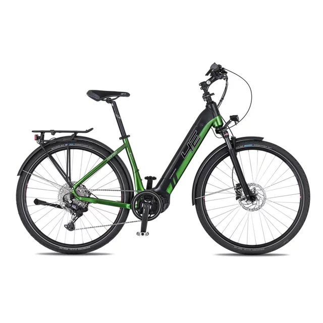 Trekking E-Bike 4EVER Comfort Elite 720Wh 28” – 2025 – Snake Green/Black - snake green/black - snake green/black