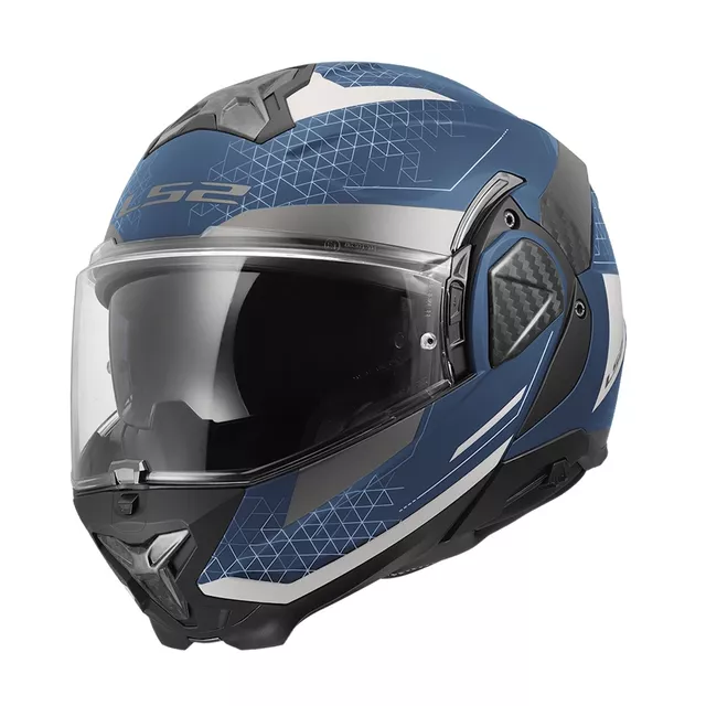 Flip-Up Motorcycle Helmet LS2 FF910 Advant II Astral Navy Blue Gray P/J
