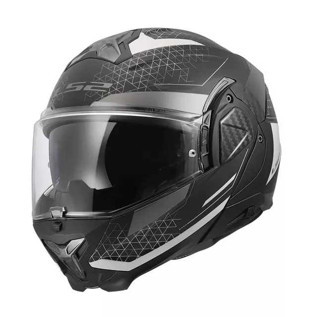 Flip-Up Motorcycle Helmet LS2 FF910 Advant II Astral Gray P/J