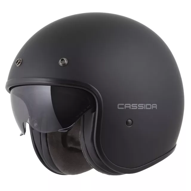 Motorcycle Helmet Cassida Oxygen Solid 2.0 Matte Black/Dark Gray