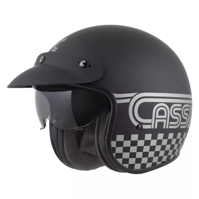 Motorcycle Helmet Cassida Oxygen Rondo 2.0 Matte Black/Silver