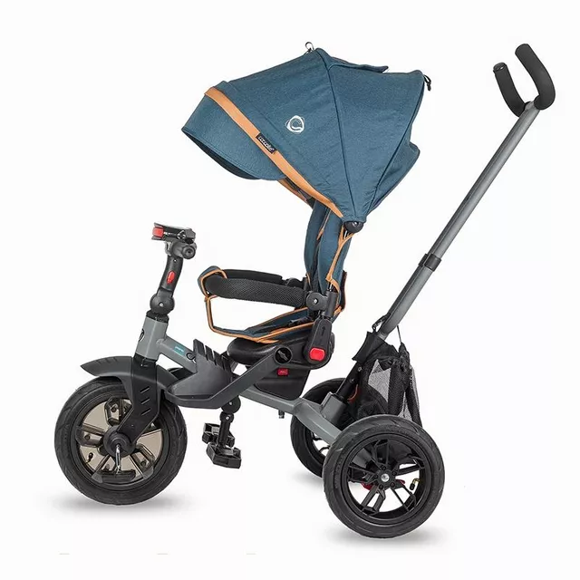 Three-Wheel Stroller w/ Tow Bar Coccolle Pianti - True Blue