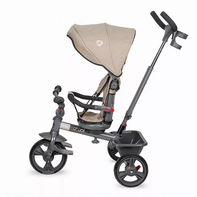 Three-Wheel Stroller w/ Tow Bar Coccolle Primo - Magenta