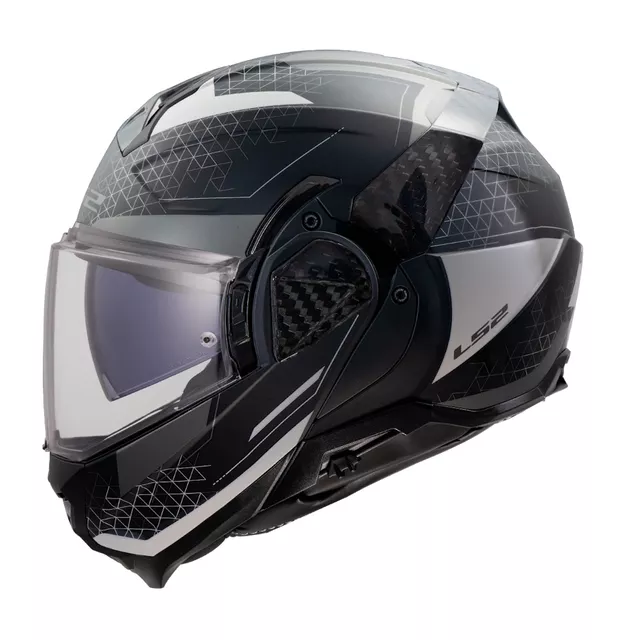 Flip-Up Motorcycle Helmet LS2 FF910 Advant II Astral Gray P/J
