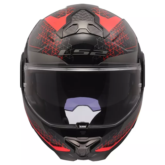 Flip-Up Motorcycle Helmet LS2 FF910 Advant II Astral Red P/J