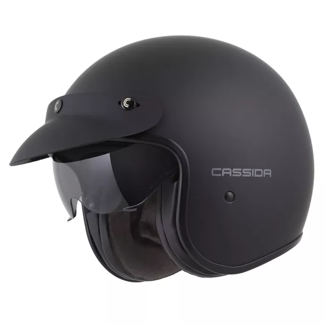 Motorcycle Helmet Cassida Oxygen Solid 2.0 Matte Black/Dark Gray