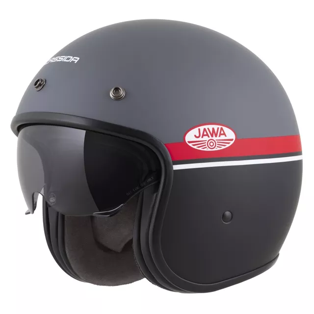 Motorcycle Helmet Cassida Oxygen Jawa OHC 2.0 Matte Gray/Red/Black/White