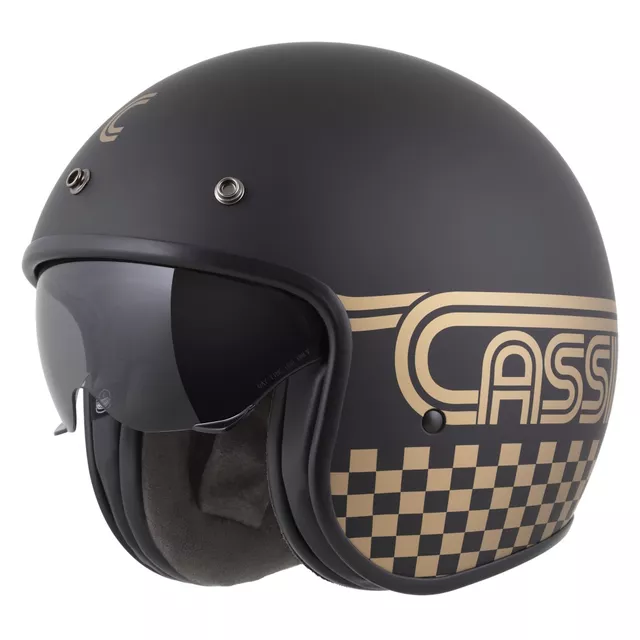 Motorcycle Helmet Cassida Oxygen Rondo 2.0 Matte Black/Gold