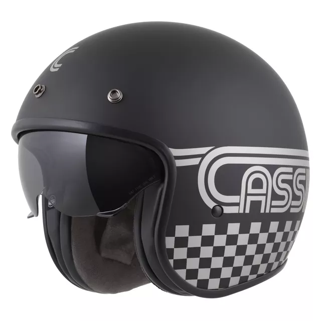 Motorcycle Helmet Cassida Oxygen Rondo 2.0 Matte Black/Silver