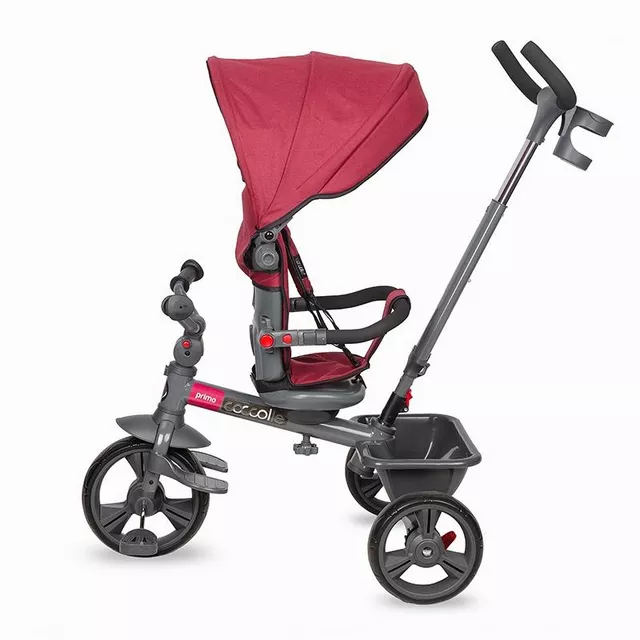 Three-Wheel Stroller w/ Tow Bar Coccolle Primo - Magenta
