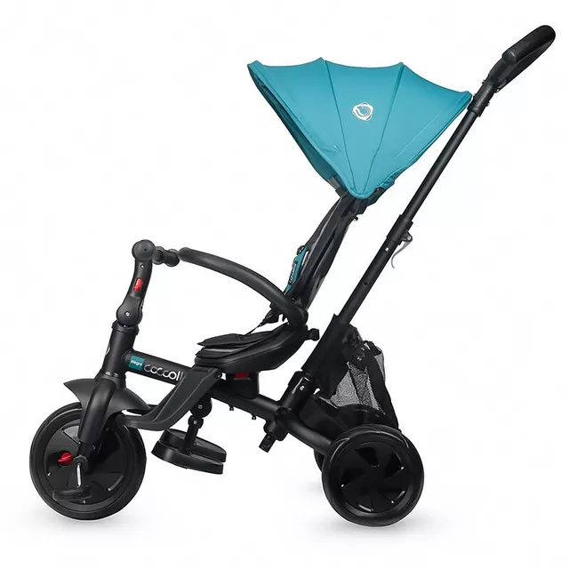 Three-Wheel Stroller w/ Tow Bar Coccolle Alegra - Turquoise Tide