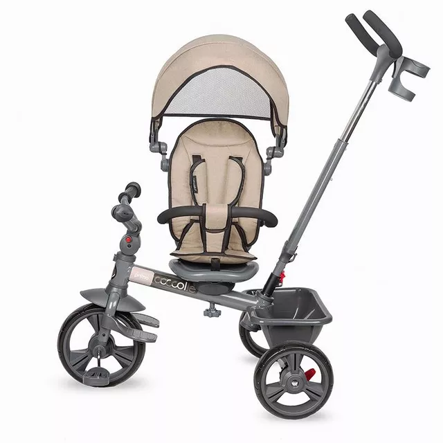 Three-Wheel Stroller w/ Tow Bar Coccolle Primo - Magenta
