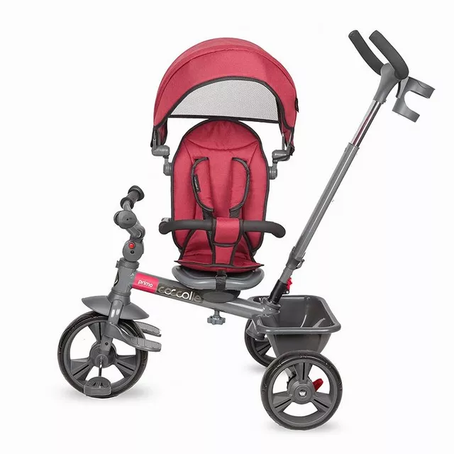 Three-Wheel Stroller w/ Tow Bar Coccolle Primo - Magenta