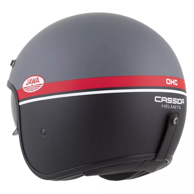 Motorcycle Helmet Cassida Oxygen Jawa OHC 2.0 Matte Gray/Red/Black/White