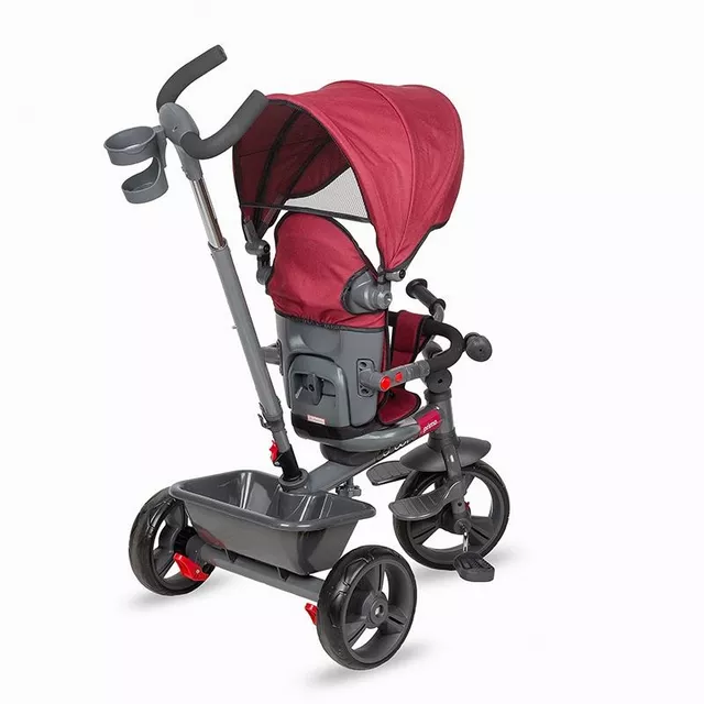 Three-Wheel Stroller w/ Tow Bar Coccolle Primo - Magenta