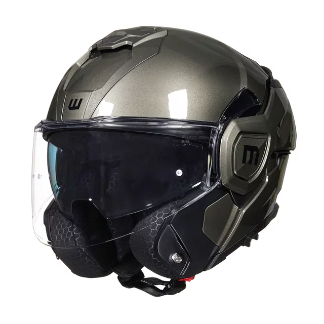 Flip-Up Motorcycle Helmet W-TEC Zoroz P/J - Metallic Grey