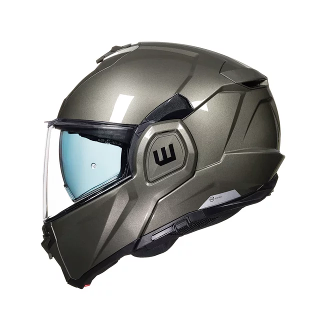 Flip-Up Motorcycle Helmet W-TEC Zoroz P/J - Metallic Grey