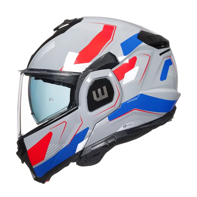 Flip-Up Motorcycle Helmet W-TEC Zoroz P/J - Metallic Grey