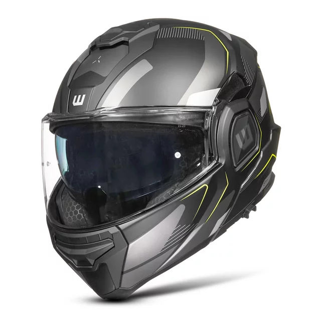 Flip-Up Motorcycle Helmet W-TEC Zoroz P/J - Metallic Grey