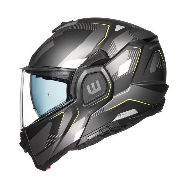 Flip-Up Motorcycle Helmet W-TEC Zoroz P/J - Metallic Grey