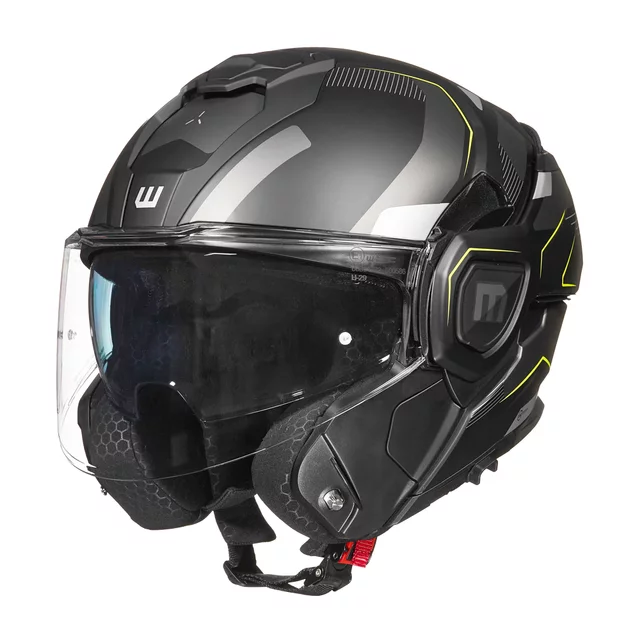 Flip-Up Motorcycle Helmet W-TEC Zoroz P/J - Metallic Grey