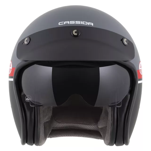 Motorcycle Helmet Cassida Oxygen Jawa OHC 2.0 Matte Gray/Red/Black/White