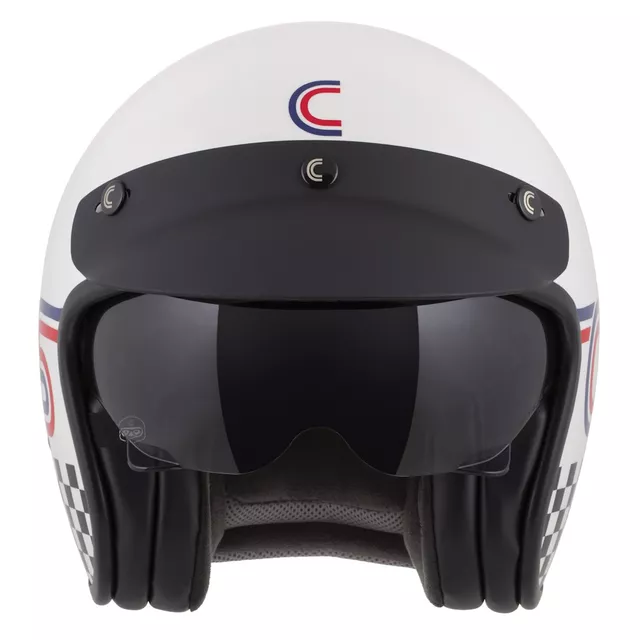 Motorcycle Helmet Cassida Oxygen Rondo 2.0 Pearl White/Red/Blue/Black