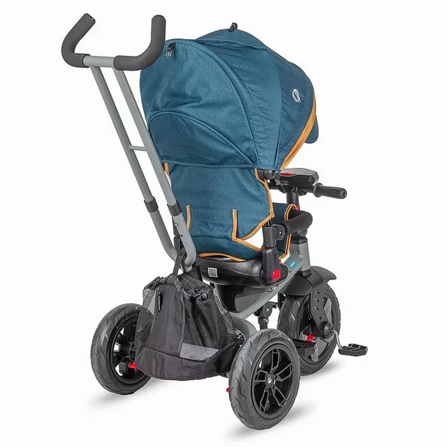 Three-Wheel Stroller w/ Tow Bar Coccolle Pianti - True Blue