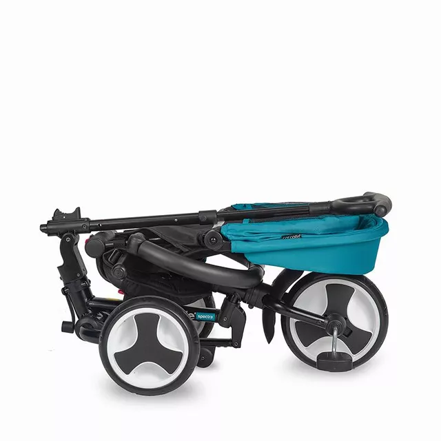 Three-Wheel Stroller w/ Tow Bar Coccolle Spectra - Turquoise Tide