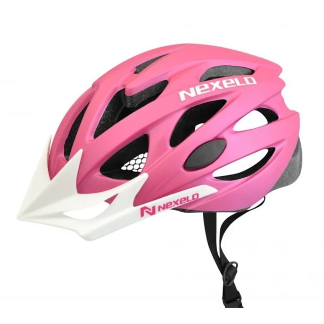 Cycling Helmet Nexelo Straight - Black-Orange - pink-white