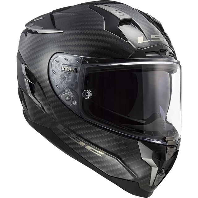 Motorcycle Helmet LS2 FF327 Challenger C Carbon Solid - Black